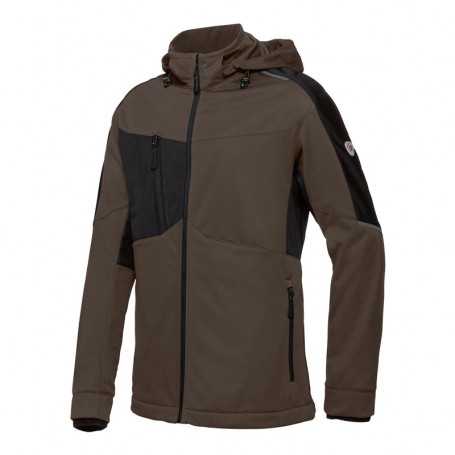 Veste SOFT-SHELL STRETCH légère BP - Marron Devant