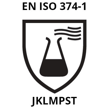GANT PVC 350 MM DOUBLE ENDUCTION - EN ISO 374-1 - JKLMPST