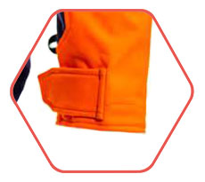 Bas de manches avec patte de serrage par bouton pression plastique pour ajuster la softshell à vos poignets