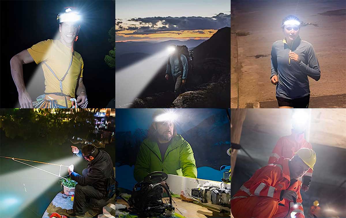 Lampe frontale LED rechargeable AKTI - MEA