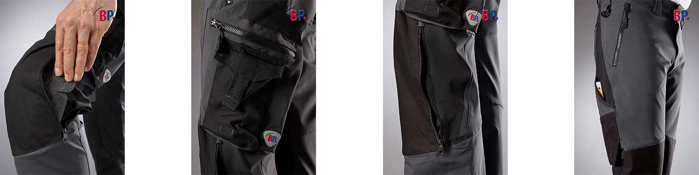 Pantalon de travail super stretch avec genouillères - mea