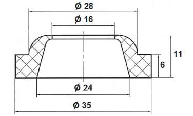 JOINT RACCORD EXPRESS NOIR PETIT TROU ADG